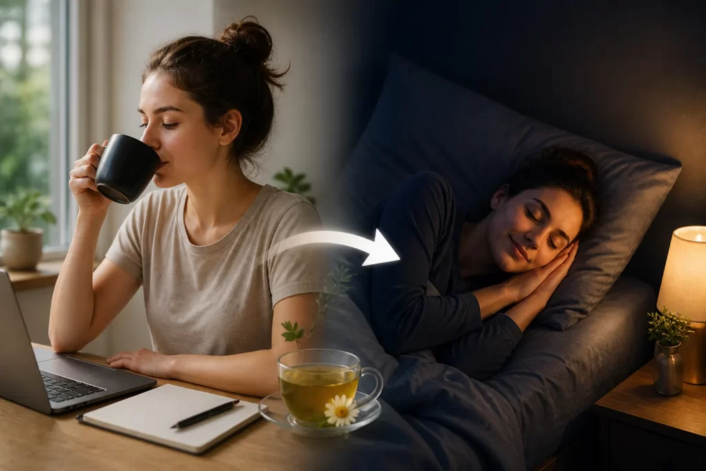 Minder koffie overdag helpt je lichaam ontspannen en zorgt voor een rustigere nacht.